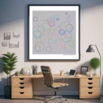 69 nonagons nocturnal rose and dark dust office