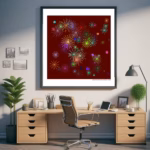 72 burst infinite cherry and muted fuchsia office