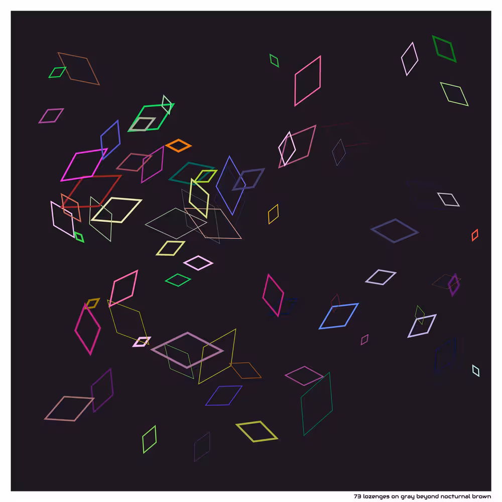 73 lozenges gray beyond nocturnal brown