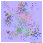 84 splashes dancing rose and trace of aura