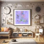 84 splashes dancing rose and trace of aura childrens room