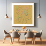 85 circles silken mauve and breeze of horizon dining room