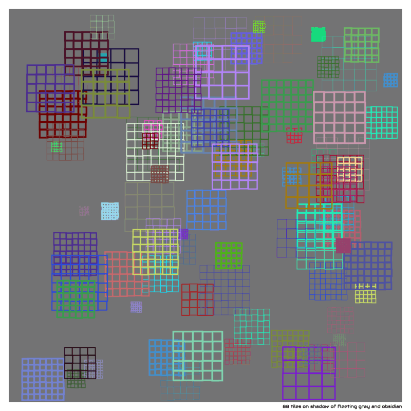 88 tiles shadowoffleetinggrayandobsidian