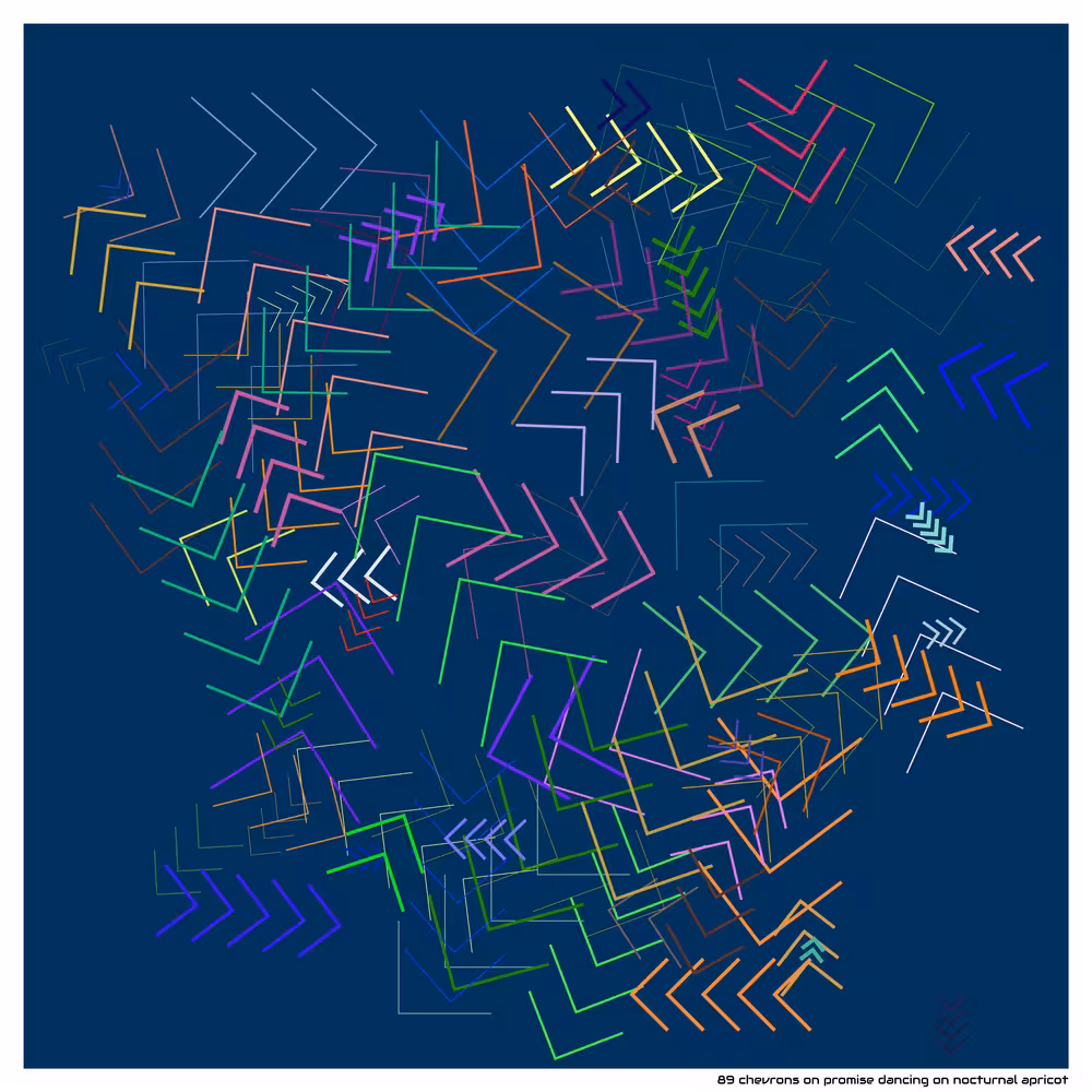89 chevrons on promise dancing on nocturnal apricot