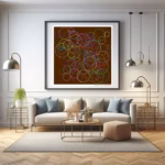 143 decagons mocha from glowing periwinkle living room