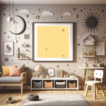 5 zigzags dull khaki and lonely aqua childrens room